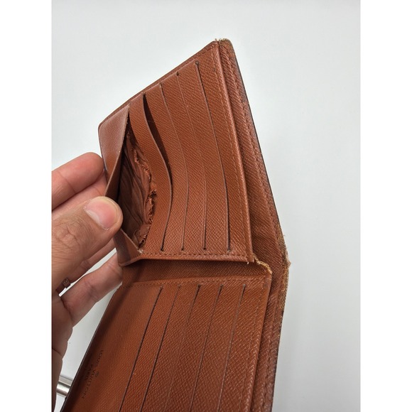 Louis Vuitton Monogram Bifold Wallet Men Brown Canvas Leather - Picture 7 of 11